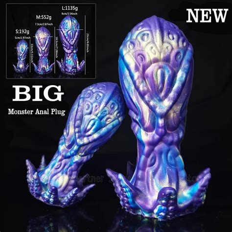 NEW Monster Octopus Anal Plug Huge Irregular Anal Dildo Dilator