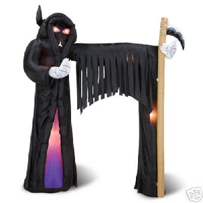 Halloween Inflatable Airblown Grim Reaper Arch New