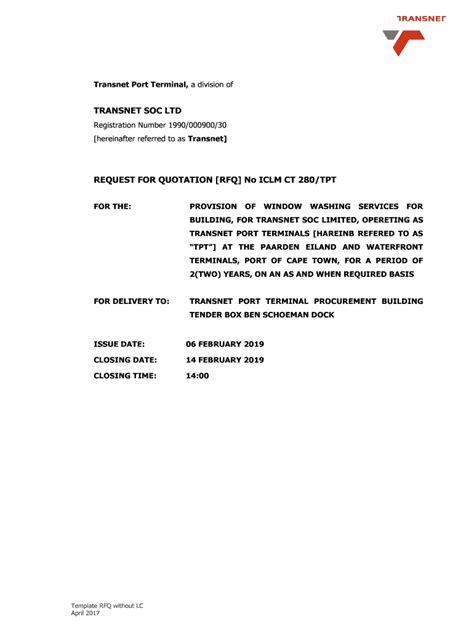 Fillable Online Iclm Ct Tpt Transnet Port Terminals Fax Email