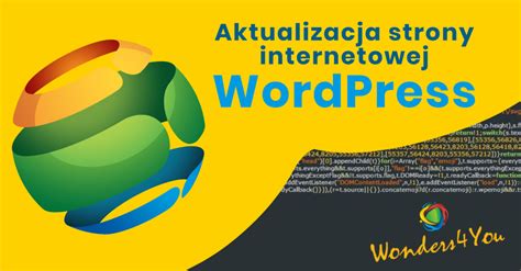 Aktualizowanie WordPress A Wonders4you Tworzenie I Promocja Stron