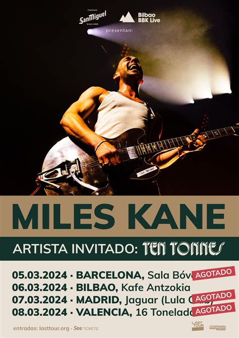 MILES KANE agota las entradas de su concierto en Barcelona – SALA BÓVEDA
