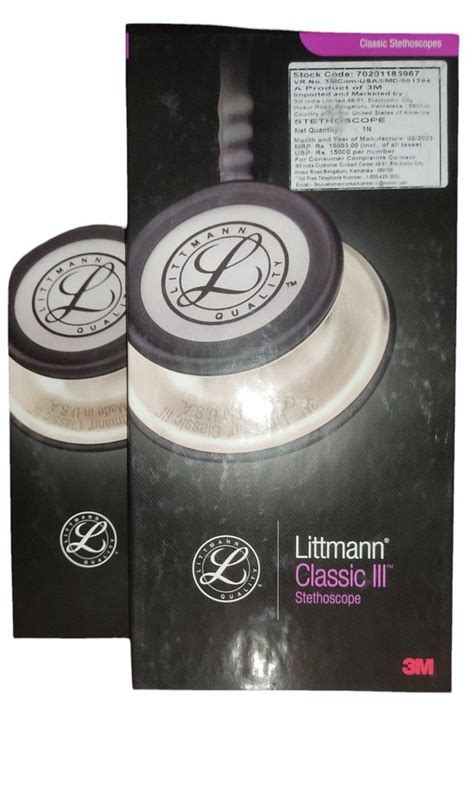 Double Sided Littmann Classic Iii Stethoscope Ref Polished Alloy