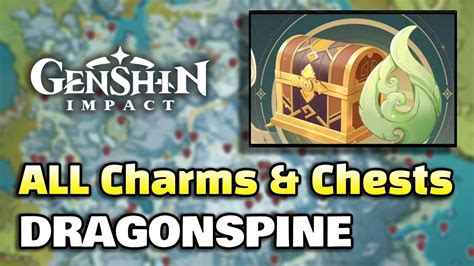 All Dragonspine Chest Moonchase Charm Locations Genshin Impact