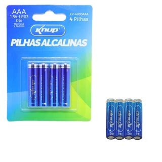 Pilha Alcalina Aa Aaa C Kp Aaa Aa Knup Shopee Brasil