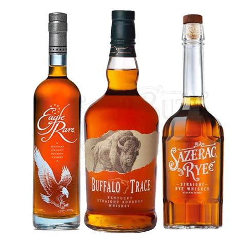 Eagle Rare 10 Year And Buffalo Trace Bourbon And Sazerac Rye Bundle