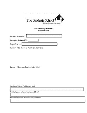 Fillable Online Eiu Hamand Society Of Scholars Nomination Form Docx Fax