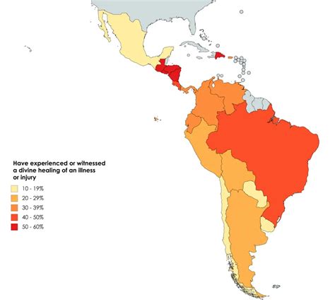 Latin American countries by percentage of people who say they have ...