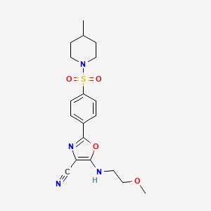 5 2 Methoxyethyl Amino 2 4 4 Methylpiperidin 1 Yl Sulfonyl Phenyl