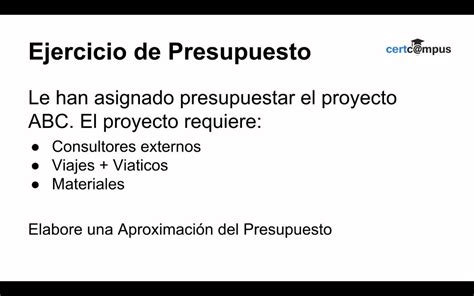 Tips Para Estimar El Presupuesto De Un Proyecto Youtube