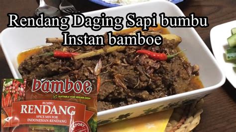 Rendang Daging Sapi Bumbu Instan Bamboe Masak Rendang Simpel