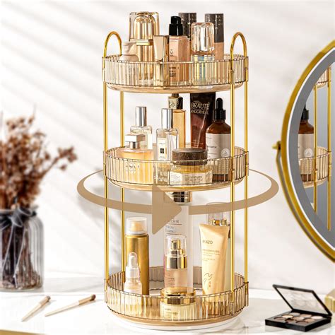 Amazon Deamace Rotating Makeup Organizer For Vanity Spinning