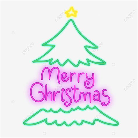 Neon Merry Christmas Vector Hd Images Neon Merry Christmas Neon Light