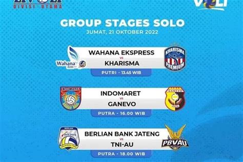 Jadwal Acara Moji Tv Hari Ini Jumat Oktober Livoli Divisi