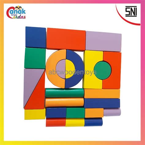 Balok Warna A (25pcs) – ABC WoodenToys