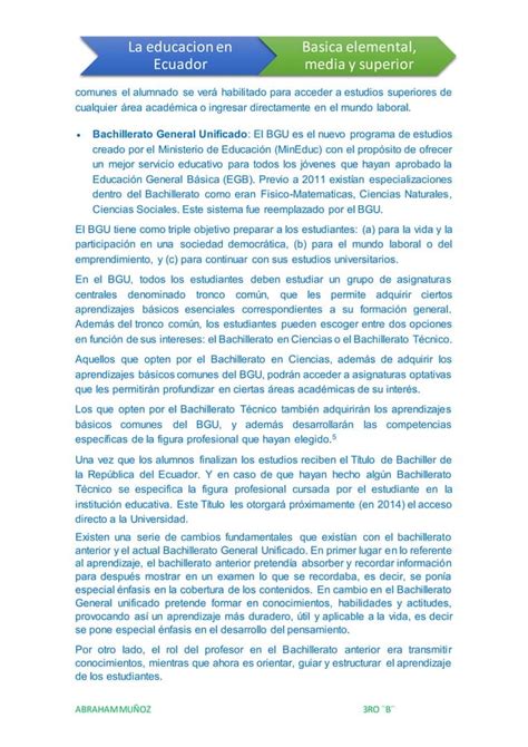 La educación en Ecuador PDF