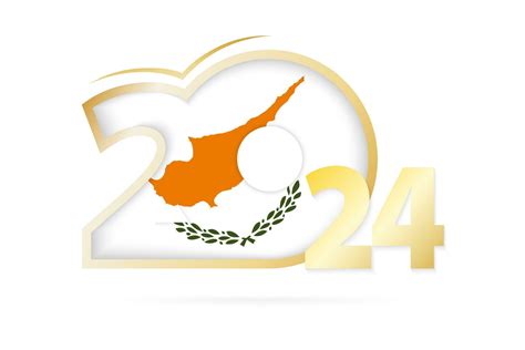 Year 2024 with Cyprus Flag pattern. 26542219 Vector Art at Vecteezy