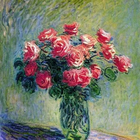 Claude Monet Painting Of Roses