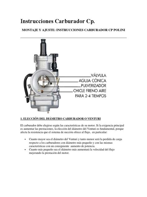 Guía práctica Ajuste del carburador paso a paso DonComo
