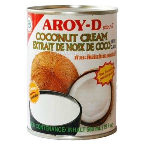 Сливки кокосовые Aroy-D - калорийность, полезные свойства, польза и ...