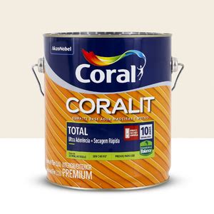 Tinta Esmalte Base Água Coralit Fosco Branco 3 6L Coral Leroy Merlin