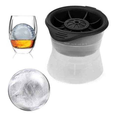 Forma De Gelo Esfera Bola Silicone Grande Redonda Bar Whisky Molde ICE