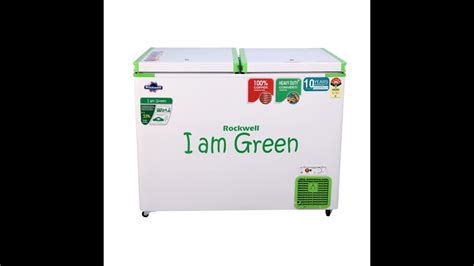 Rockwell Ltr Star Double Door Convertible Green Deep Freezer