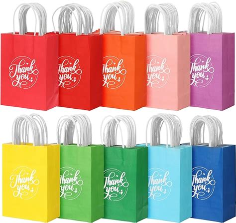 Amazon PerKoop 100 Pcs Thank You Gift Bags Small Gift Bags Bulk