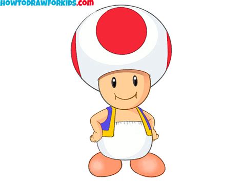 Toad Drawing Mario