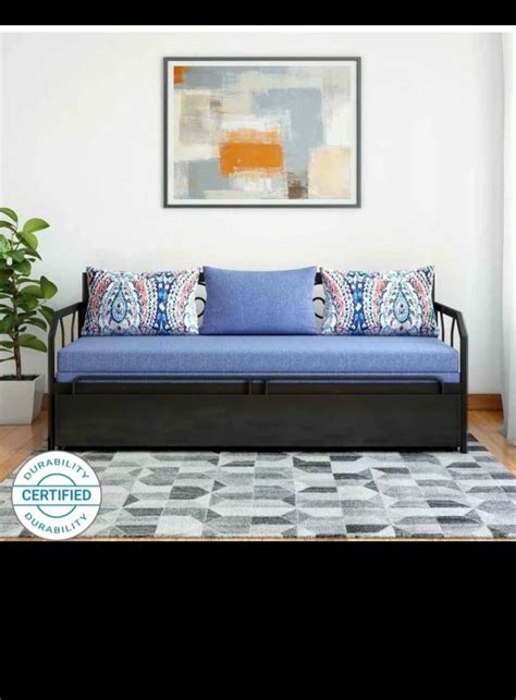 Powder Coated Metal Sofa Cum Bed For Home Size X Feet At Rs