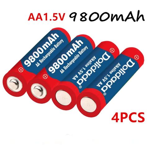 Аккумуляторная батарейка AA, 1,5 В, 9800 мАч, 4 шт - купить с доставкой ...