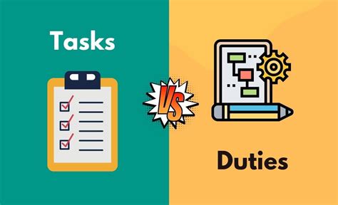 Task Vs Duty What S The Difference With Table