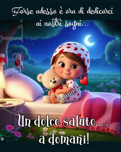 Un Dolce Salutoa Domani Nel Auguri Di Buona Notte