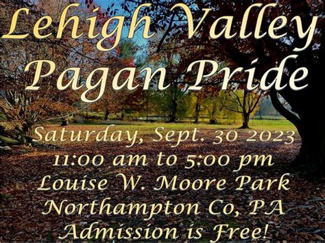 Lehigh Valley Pagan Pride Festival Louise W Moore Park Easton Pa