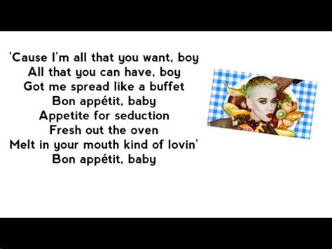 Bon- Appétit lyrics | katy perry| preview - Rincon del Bago