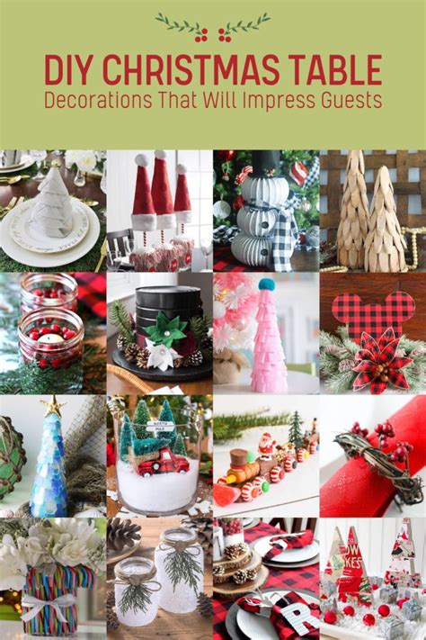 DIY Christmas Table Decorations That Impress! - DIY Candy