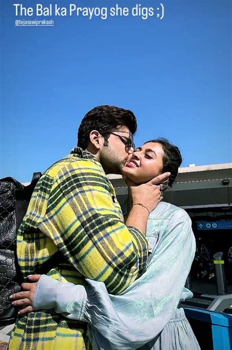 Karan Kundrra Plants Kiss On Tejasswi Prakash With Bal Ka Prayog