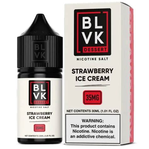 Nicsalt BLVK Remix Strawberry Ice Cream 30ml Podvape