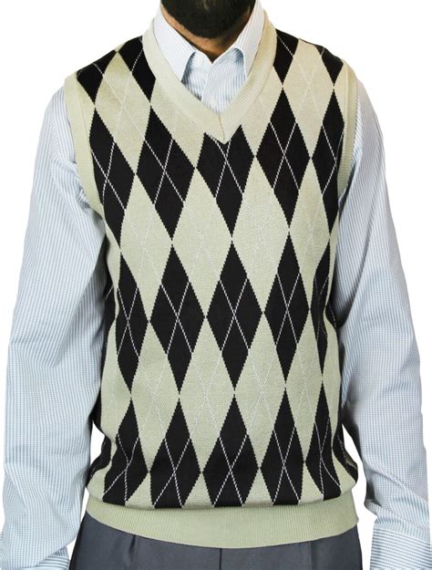 Blue Ocean Mens Jacquard Argyle Vest Sv Walmart