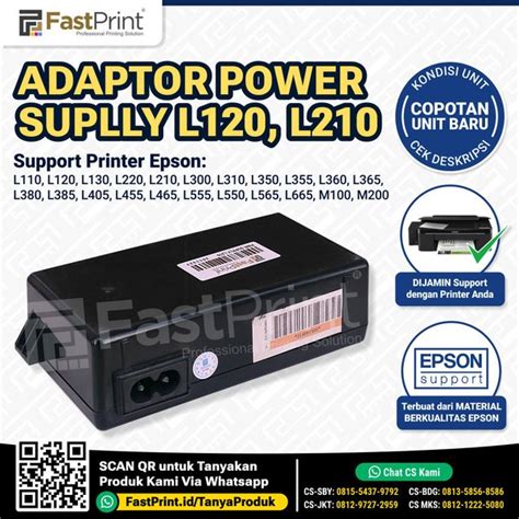 Jual Power Supply Spare Part Original Printer Epson L110 L120 L210 L300 L350 Di Lapak Fast Print