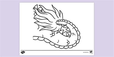 FREE! - Connecting Bricks Chinese Dragon Tail | Colouring Sheets