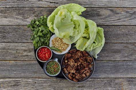 Vietnamese Mint And Beef Mince Lettuce Cups Farm To Fork In