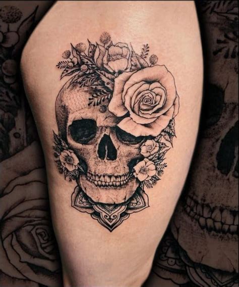 Discover Flower Skull Tattoo Meaning Best In Coedo Vn