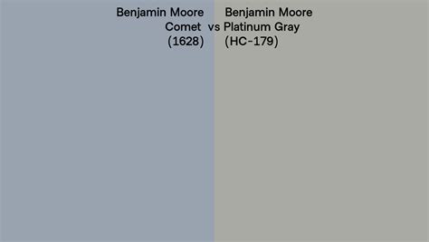 Benjamin Moore Comet Vs Platinum Gray Side By Side Comparison