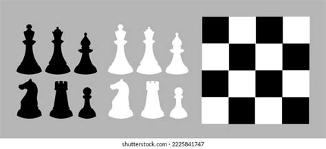 Chess Vector Silhouette Flat Illustration Stock Vector (Royalty Free ...