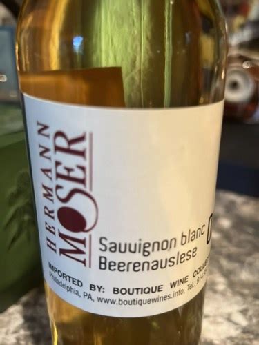 Hermann Moser Sauvignon Blanc Beerenauslese Vivino US