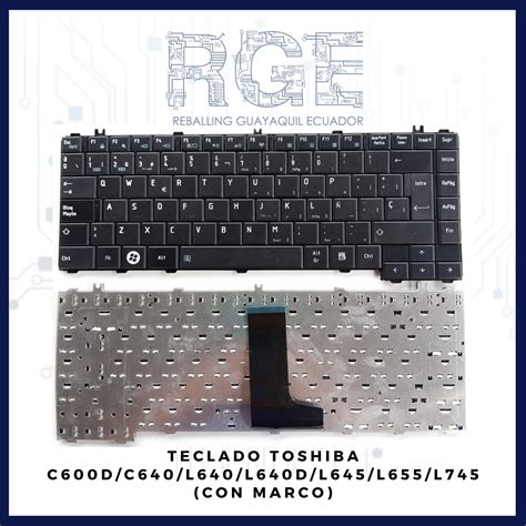 TECLADO PARA LAPTOP TOSHIBA C600D C640 L640 L640D L645 L655 L745 EN