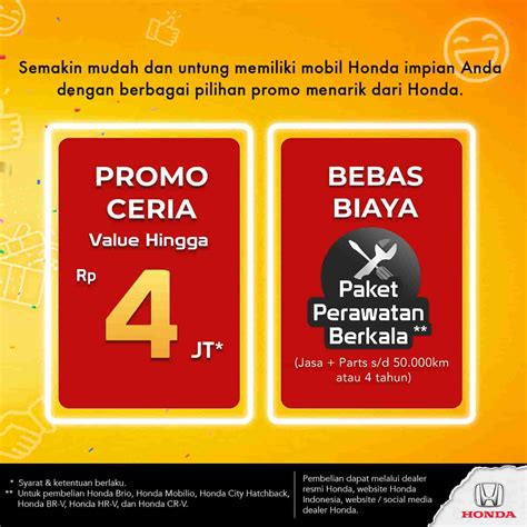 Beli Honda Pasti Untung Promo September 2021 Honda Bintaro