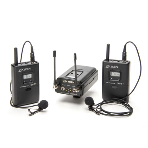 Lt Dual Channel Uhf Wireless Lavalier System Azden