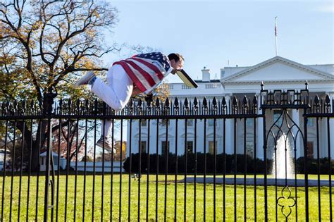 White House Put On Lockdown After Man Scales Fence Wsj