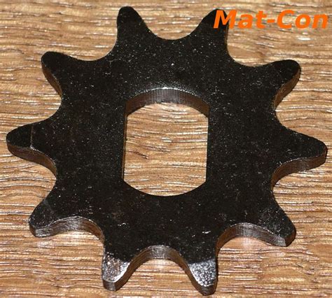 Kettenritzel 1/2"=12,7mm, 10 Zähne, 5mm Dicke
